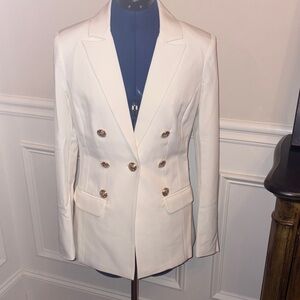 NWT Heidi blazer Chic Ivory Double-Breasted Women's Blazer